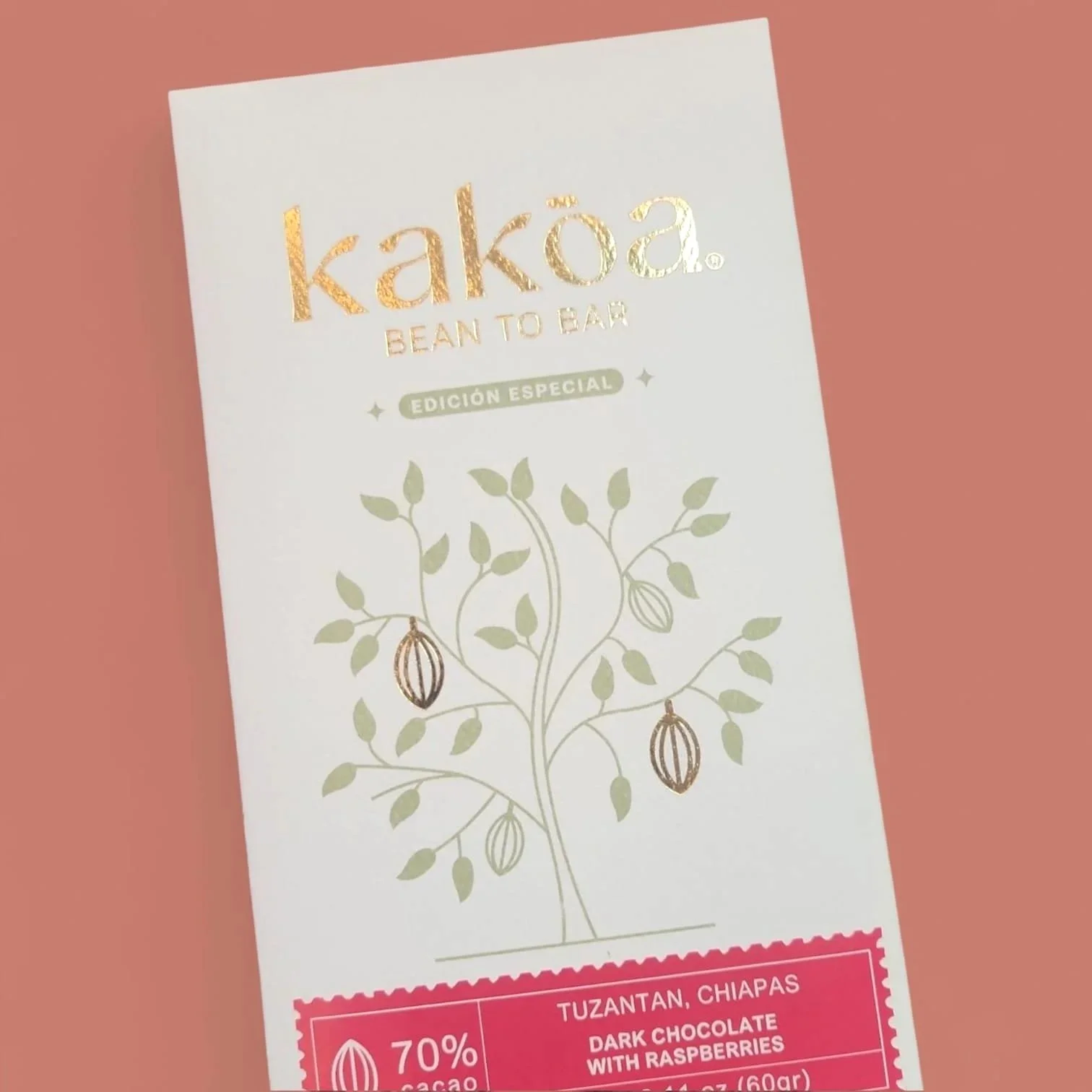 kakaokaokao Kakoa 70% Raspberry Dark Chocolate — Science Of Chocolate